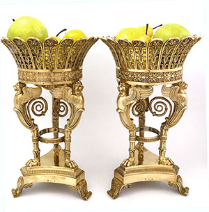 Odiot French silver fruiit stands